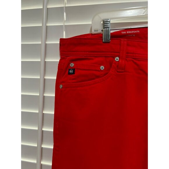 AG Adriano Goldschmied The Graduate Tailored Leg Mens Chinos - Size 32x33 - Picture 3 of 5